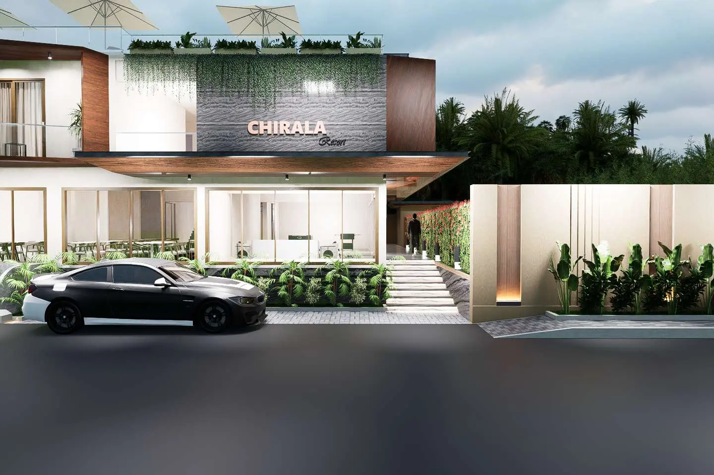 Concept render of the arrival view at Vibhava Chirala