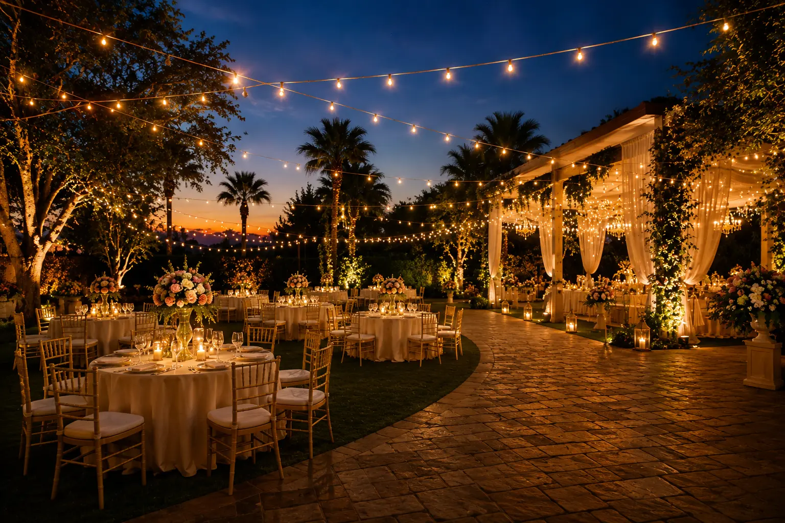 Event dining at Vibhava Resorts