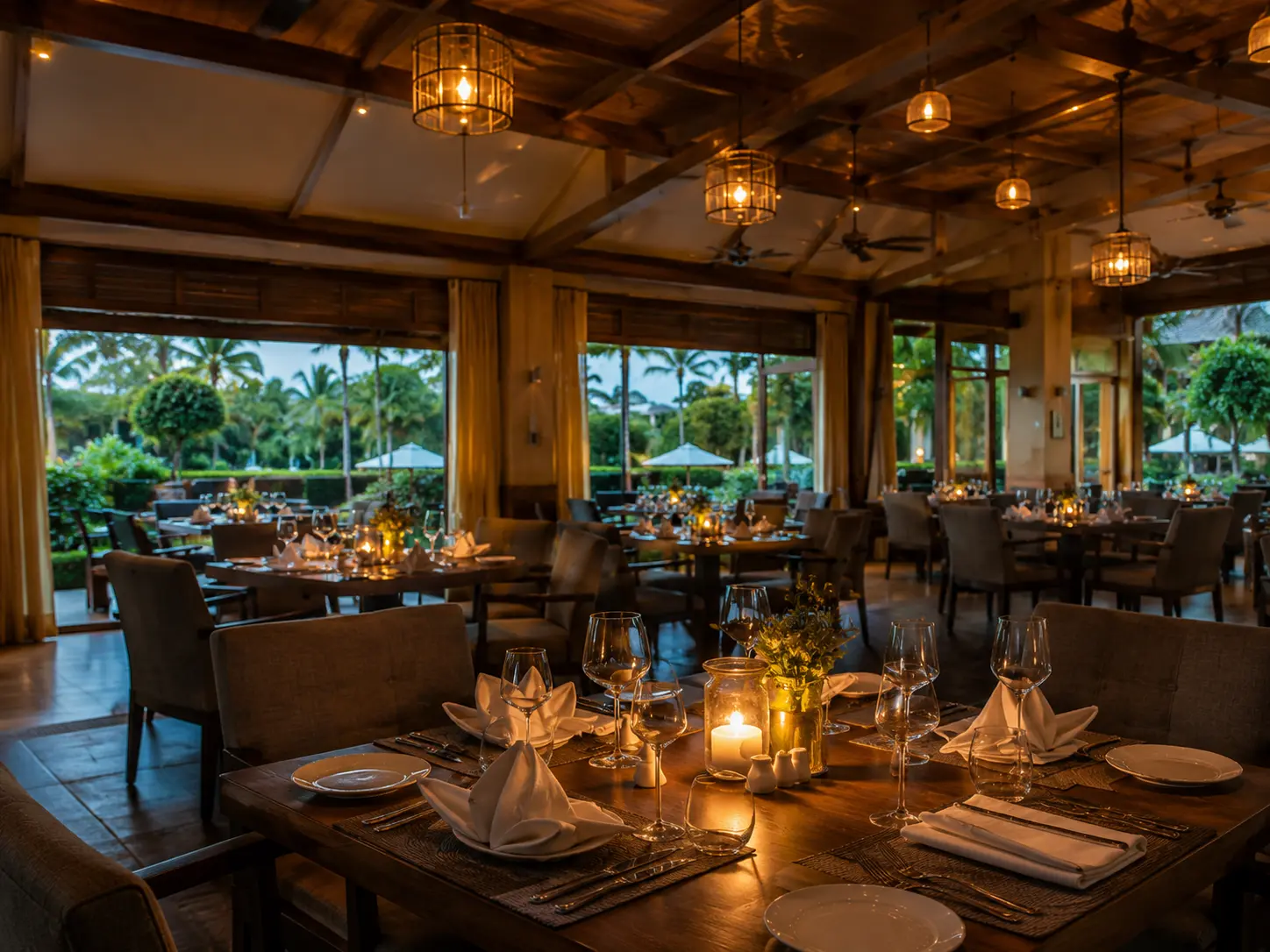 Dining at Vibhava Resorts